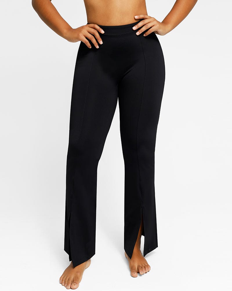 AirSlim® Front Slit Flare Legging | Split Hem Flare Pants | Shapellx