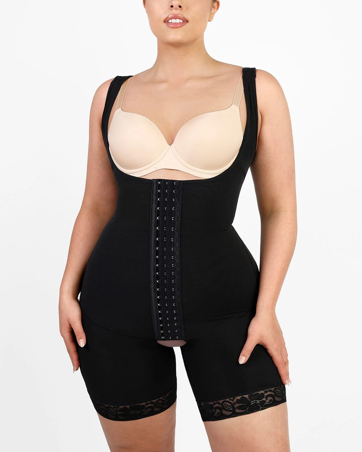 Mid-Thigh top Open Bust Reshaper