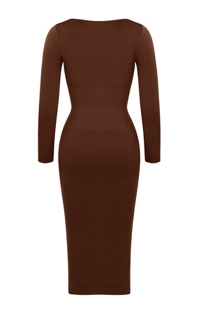 Seamless Square Neck Shaping Dress