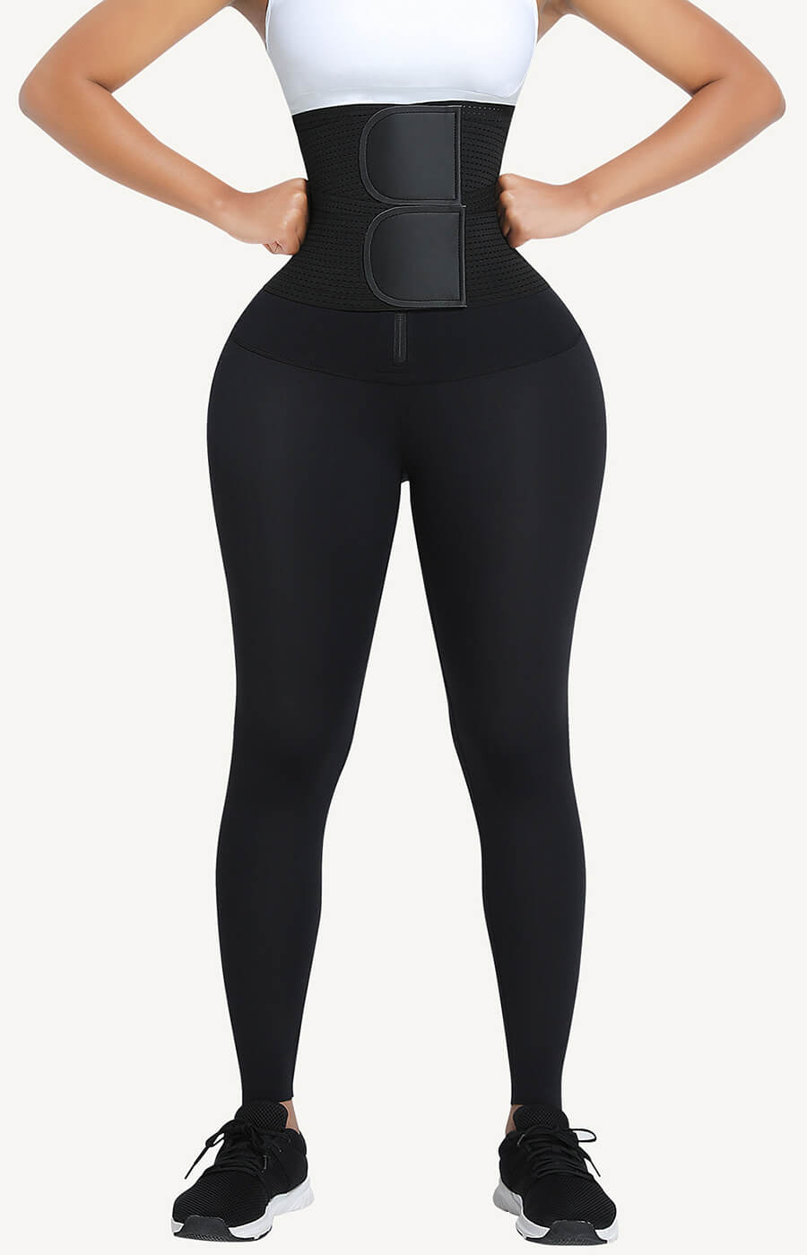 Two-in-One Corset Waist Trainer Fitness Leggings