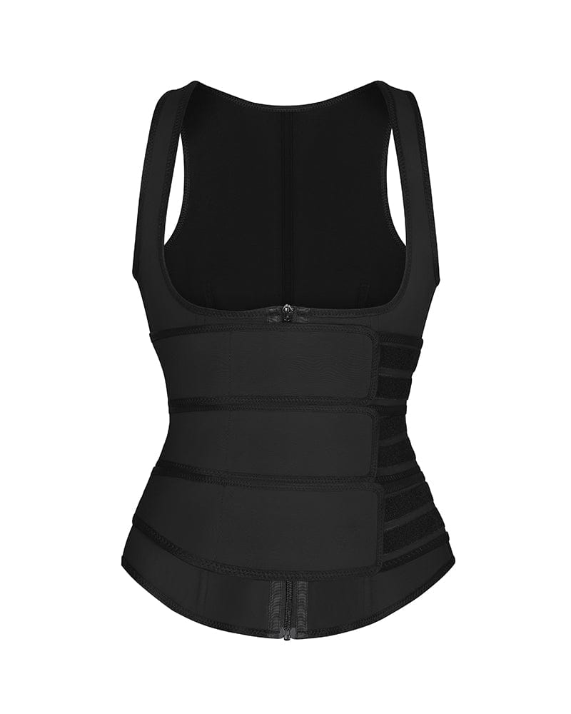 Shane Chic Black Sport Vest Loose Fit Deep Arm Hole Workout Outfit - Shapes  By Mena
