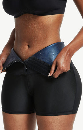 Neoprene Shorts with Hook and Eye Closure