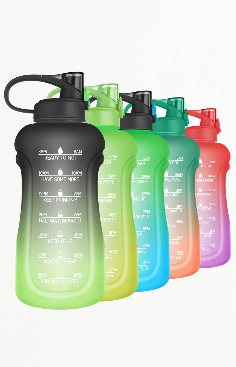 high quality motivational water bottles gallon