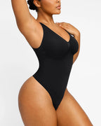 2.0 V-Neck Thong Bodysuit