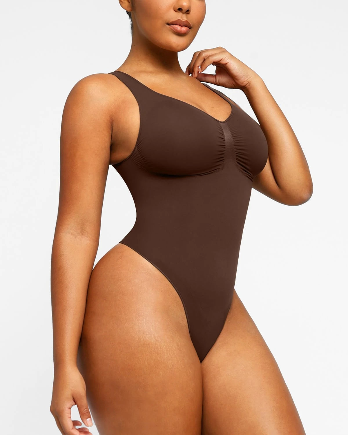 2.0 V-Neck Thong Bodysuit