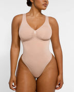 2.0 V-Neck Thong Bodysuit