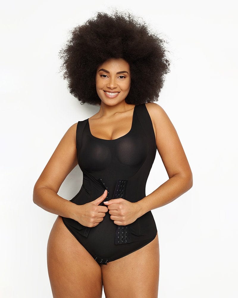 Women Black Slimming Bodysuit Camisole Shapewear–