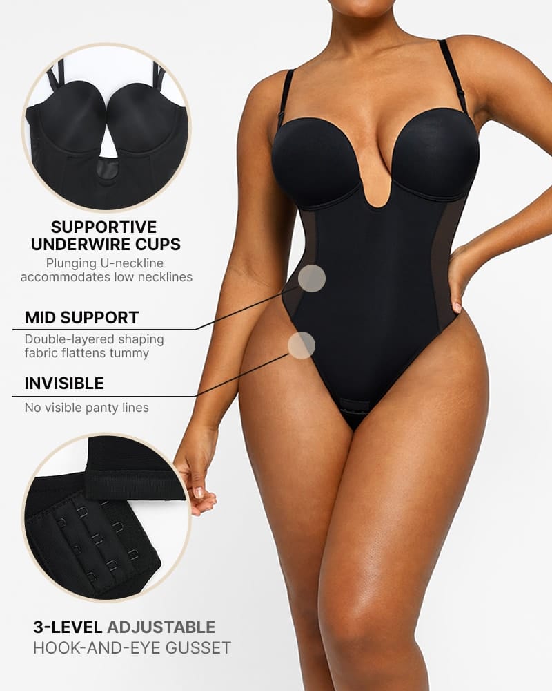 AirSlim® Shaping Low Back Thong Bodysuit