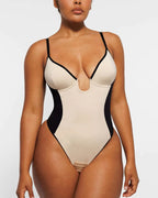 AirSlim® Deep Plunge Thong Shaping Bodysuit