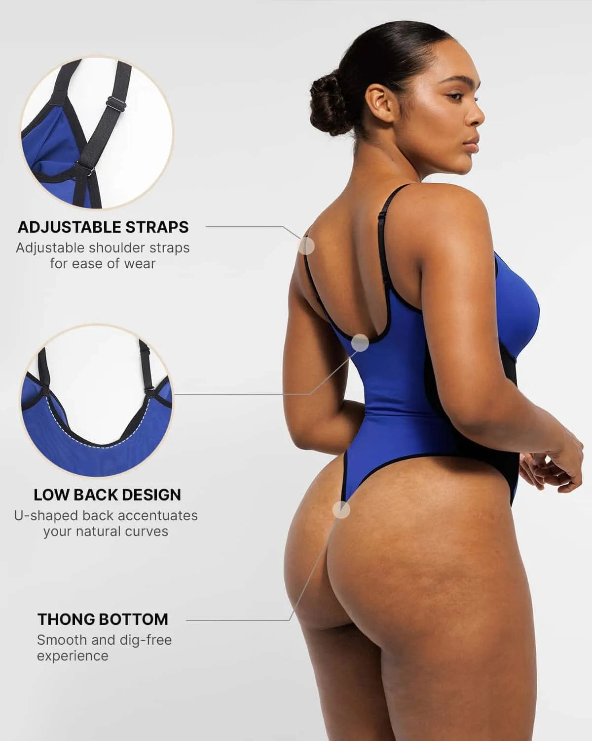 AirSlim® Deep Plunge Thong Shaping Bodysuit