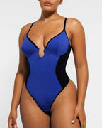 AirSlim® Deep Plunge Thong Shaping Bodysuit