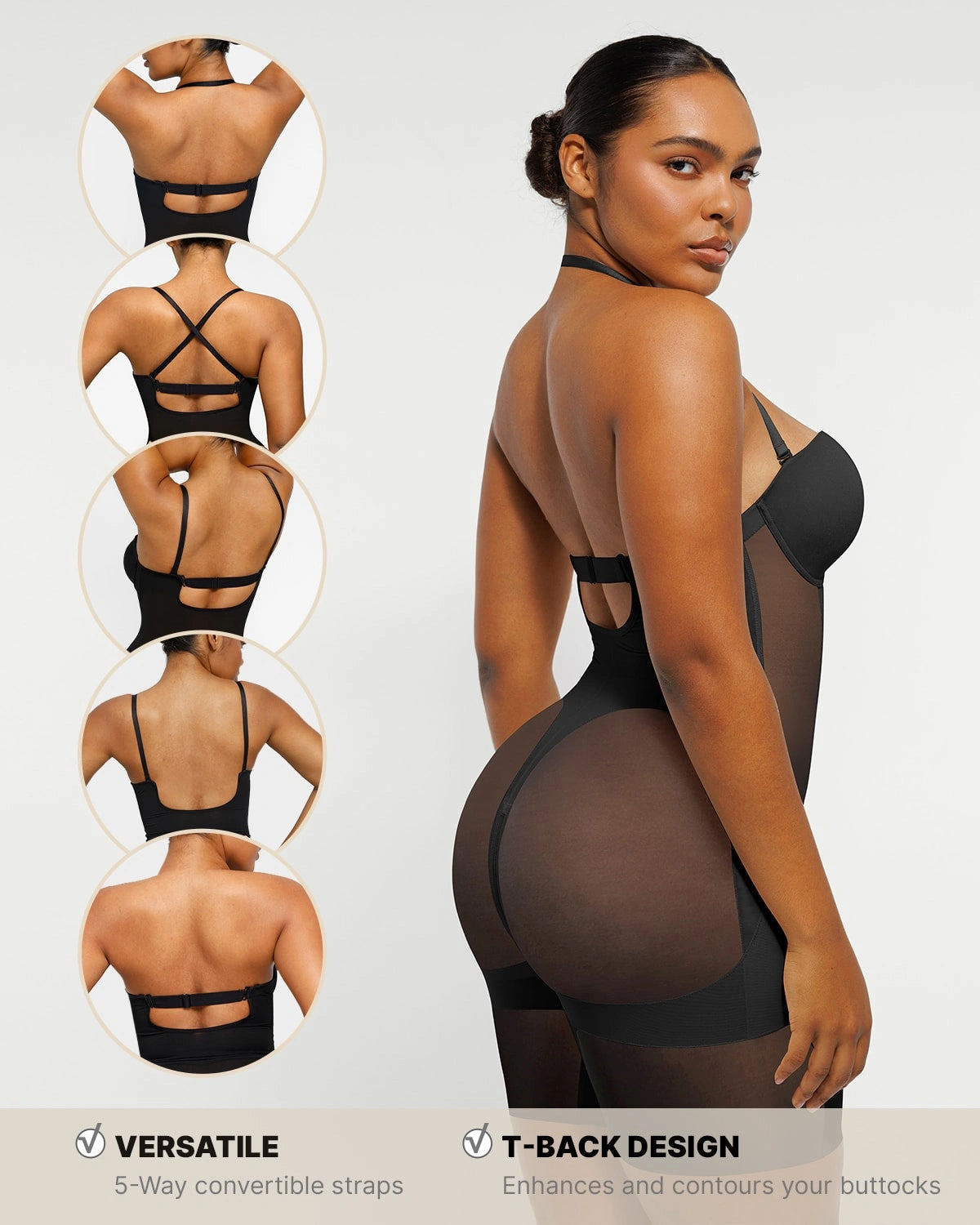 AirSlim® Deep Plunge Butt-Lifting Shaping Bodysuit