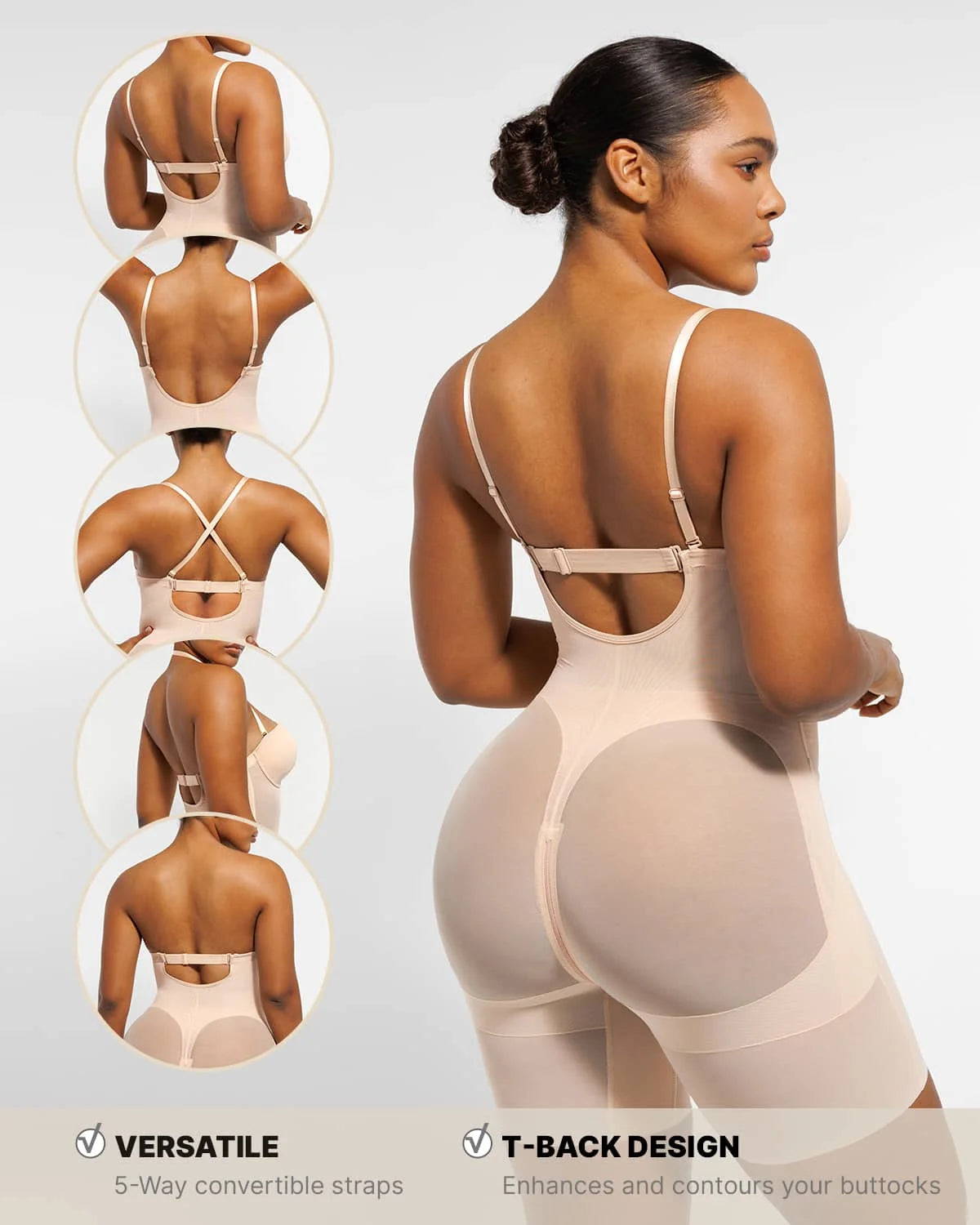 AirSlim® Deep Plunge Butt-Lifting Shaping Bodysuit