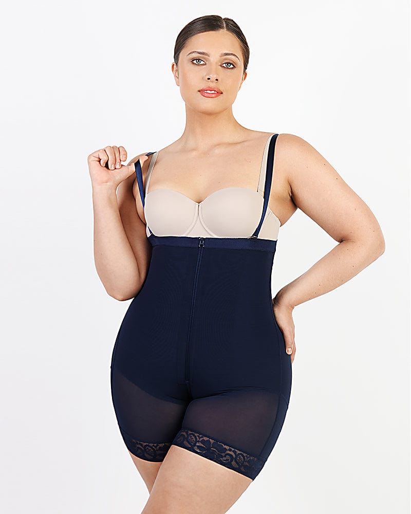 Trying On The AirSlim® Firm Tummy Compression Bodysuit Shaper With