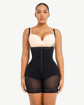 ALSLIAO Womens Bodysuit Tummy Control Shapewear Seamless Butt Lifting Body  Shaper Black XL 