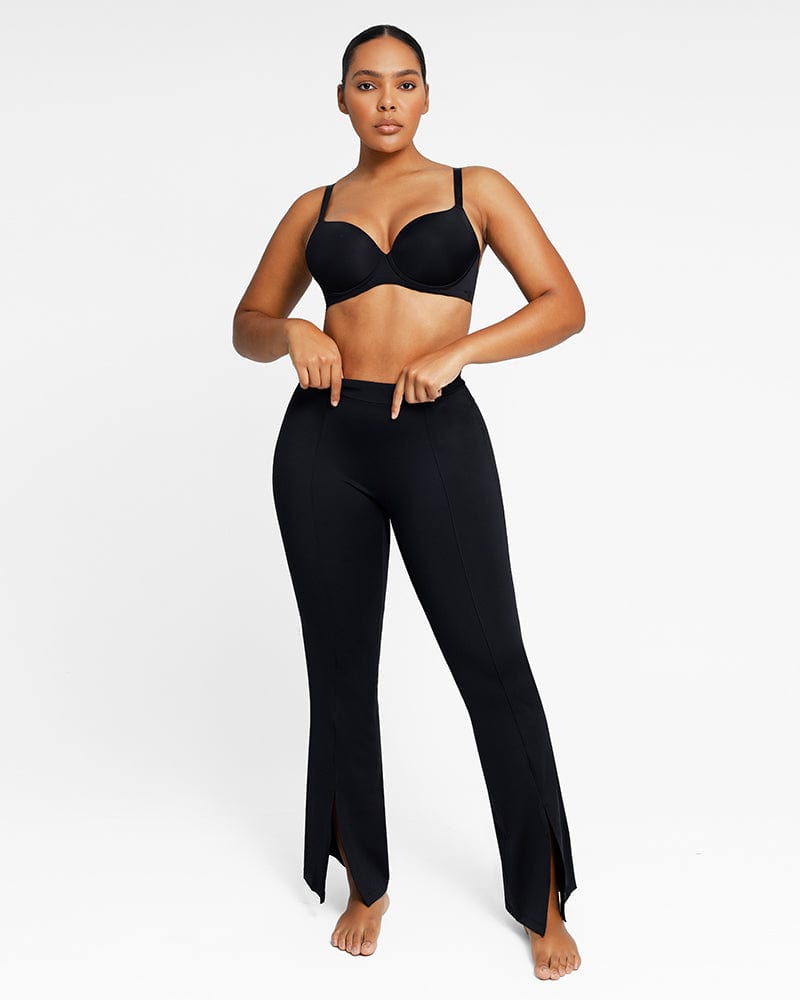 Fit and Flare Leggings with Elastic Waistband