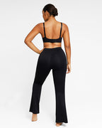 Bundle 1 Cami Thong Bodysuit + 1 Front Slit Flare Legging