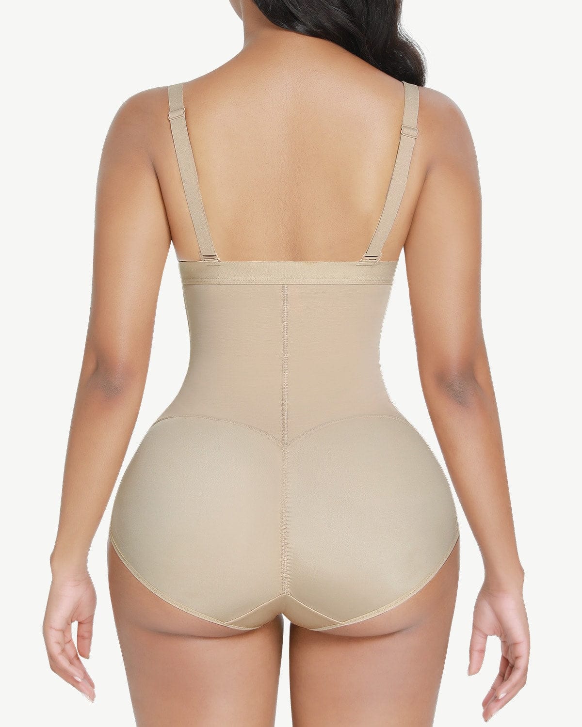 AirSlim® High Waisted Butt Lifter Shorts With 2 Steel Bones