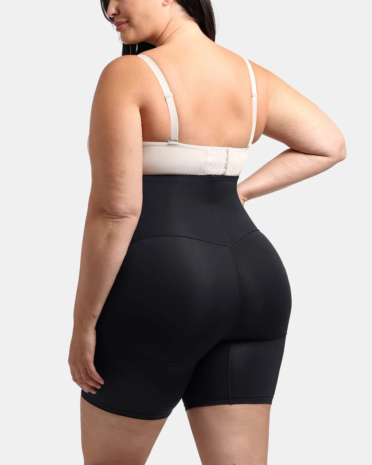 AirSlim® High Waisted Butt Lifter Shorts with 2 Steel Bones