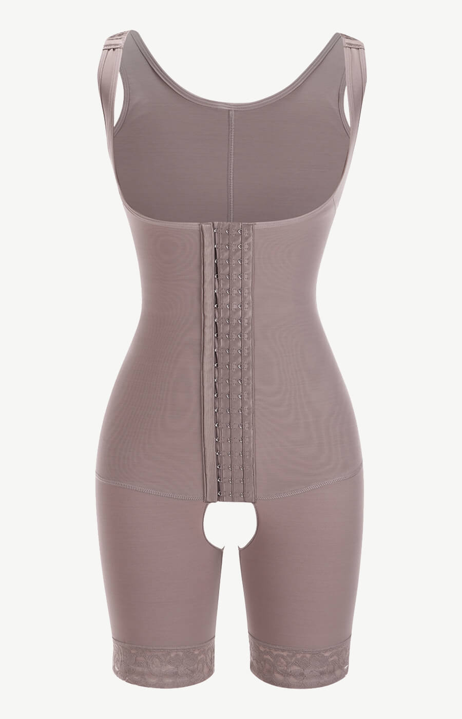 OPEN BUST MID THIGH POSTPARTUM COMPRESSION SHAPEWEAR GIRDLE AFTER