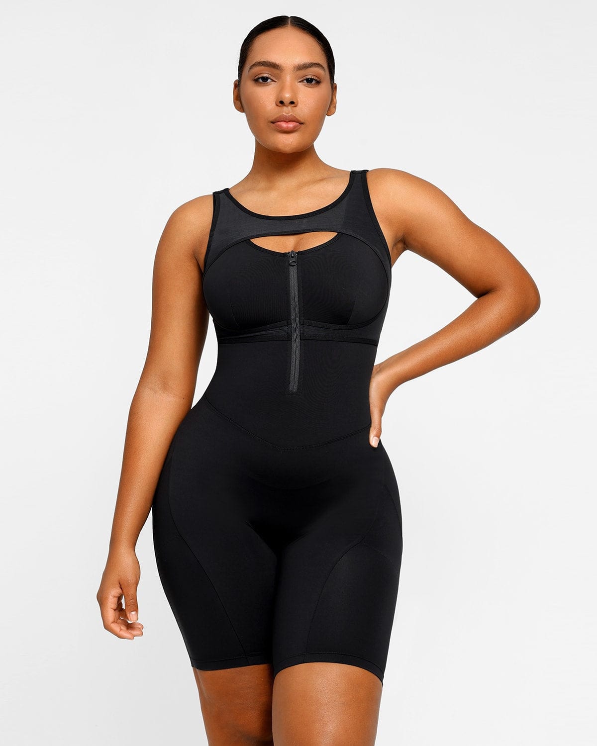 Womens luxury Black fitness jumpsuit, supplex sport jumpsuit