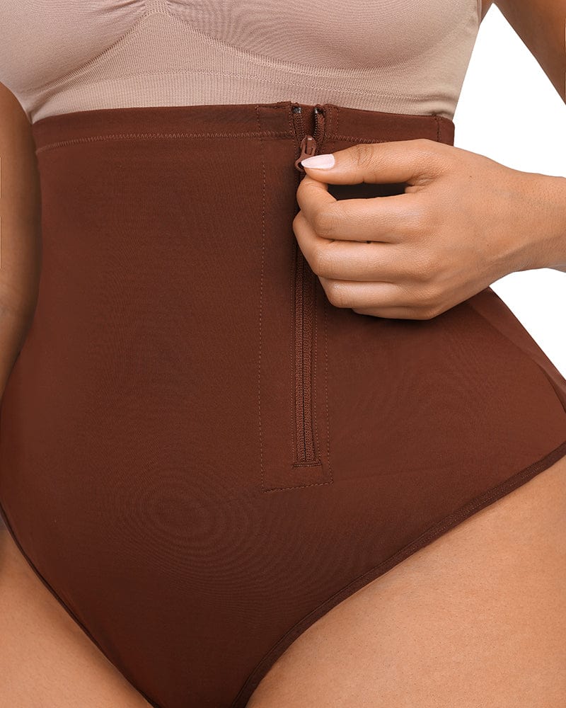 Shapellx AirSlim Postpartum Side Zipper Support Shorts on Marmalade