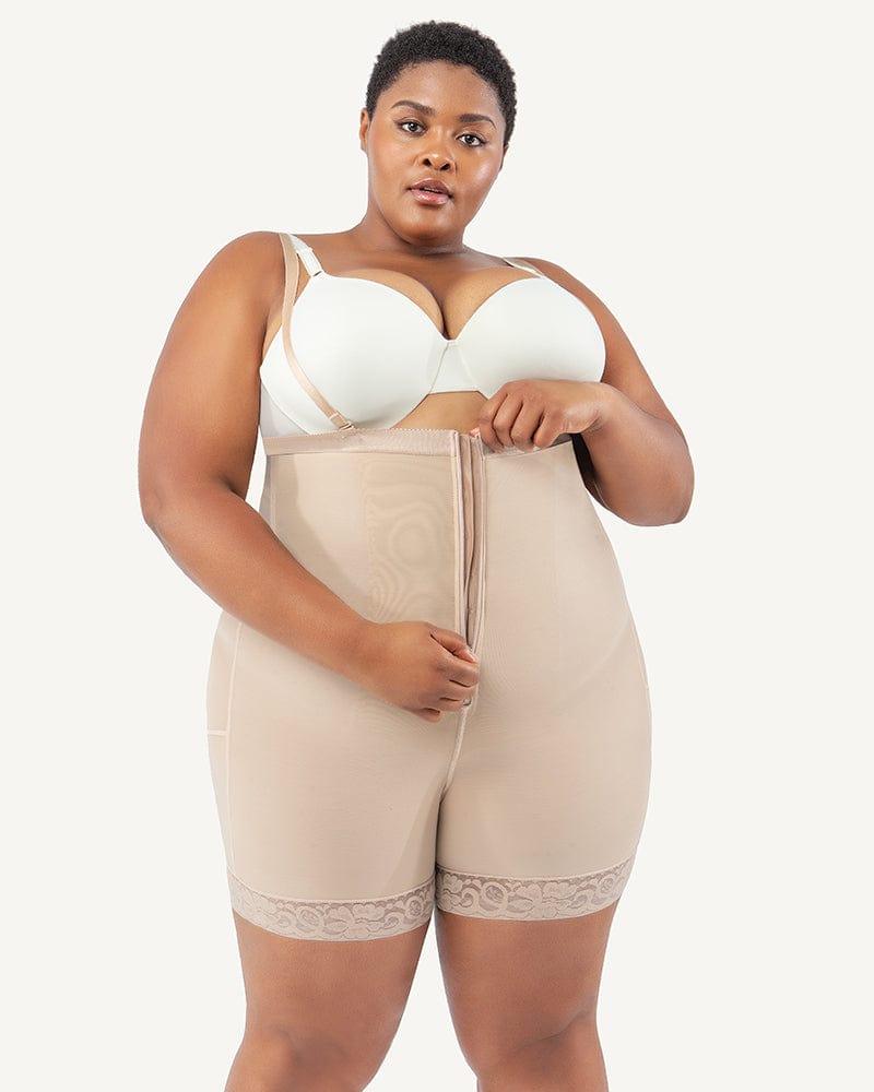 Shapellx AirSlim Postpartum Side Zipper Support Shorts on Marmalade