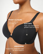 Front Close Underwired T-Shirt Bra