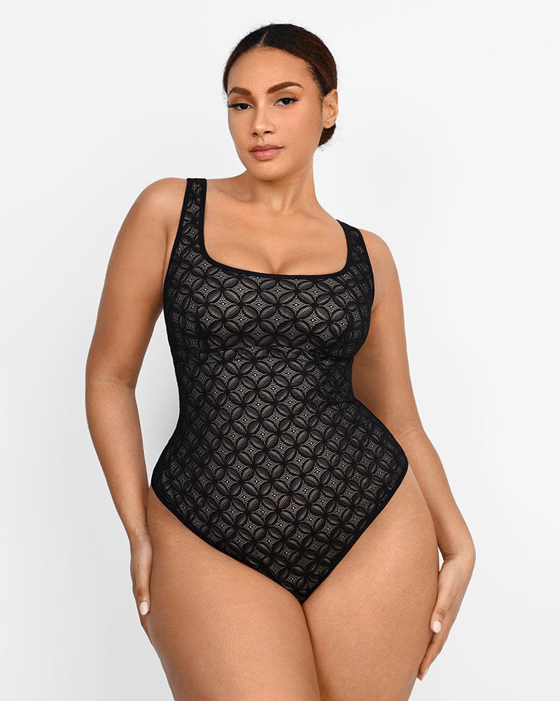 Emay 2031 Full Body Shapewear with Lace Detailed