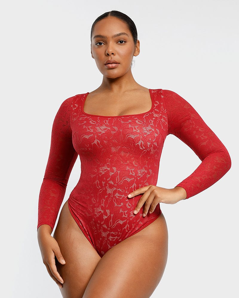 Figleaves Vintage Luxe Body Slimming Shapewear Medium Tummy Control Red New
