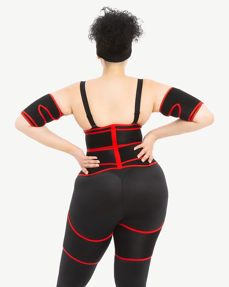 Sweat Waist Trainer Thigh Trimmer For Women Fitness High Waist Butt Lifter  3 In 1 Adjustable Shapewear Belt