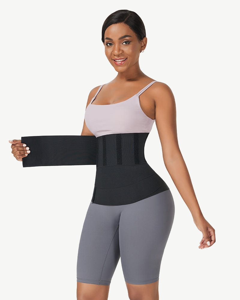 Aphlos Quick Snatch Bandage Wrap Invisible Waist Trimmer for Women, 13FT/4M  Adjustable Lumbar Support Trainer Tummy Sweat Belt Compression Belly  Stomach Body Shaper Gym Yoga (Black) : : Sports, Fitness & Outdoors