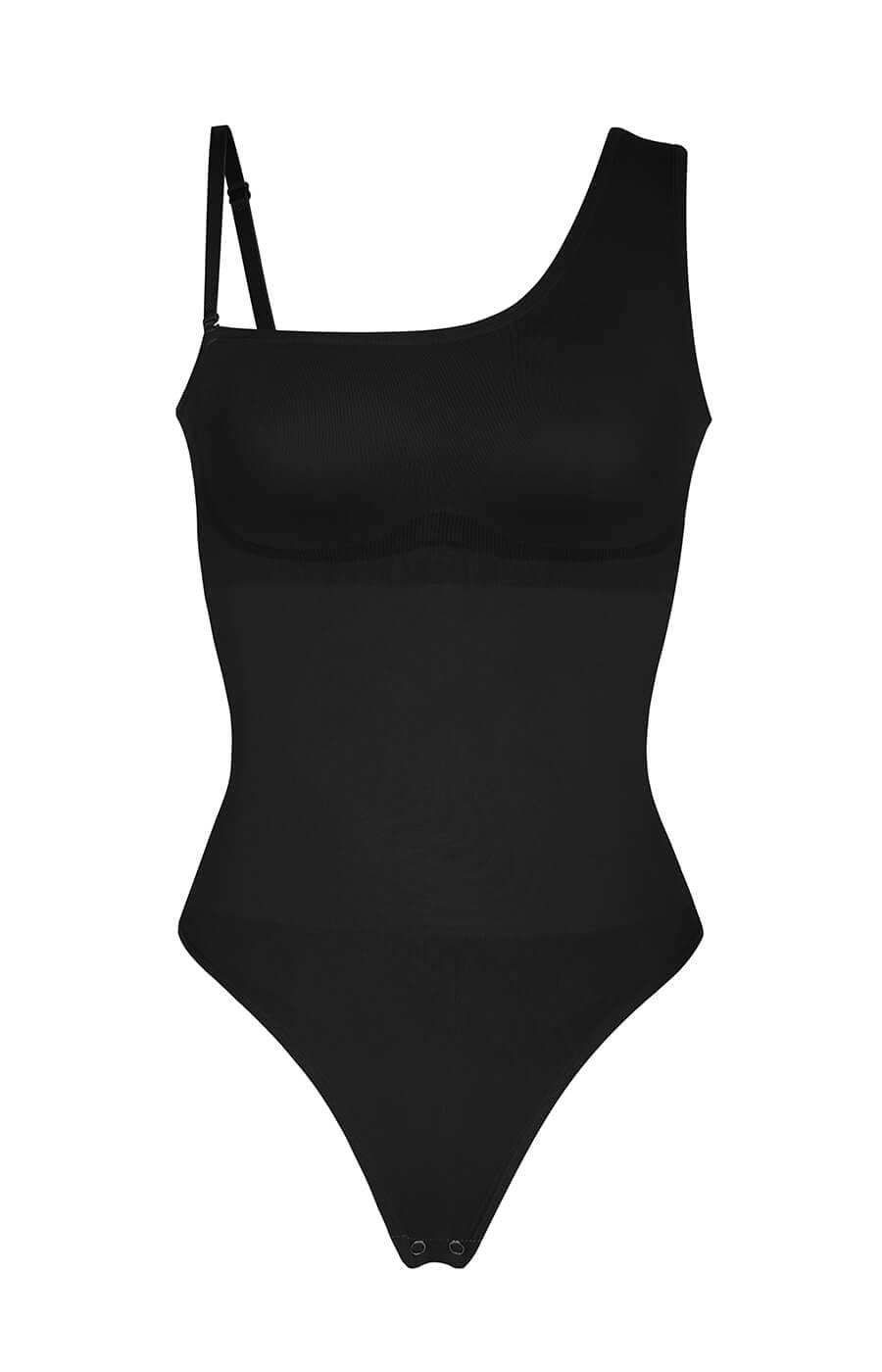 One Shoulder Thong Bodysuit