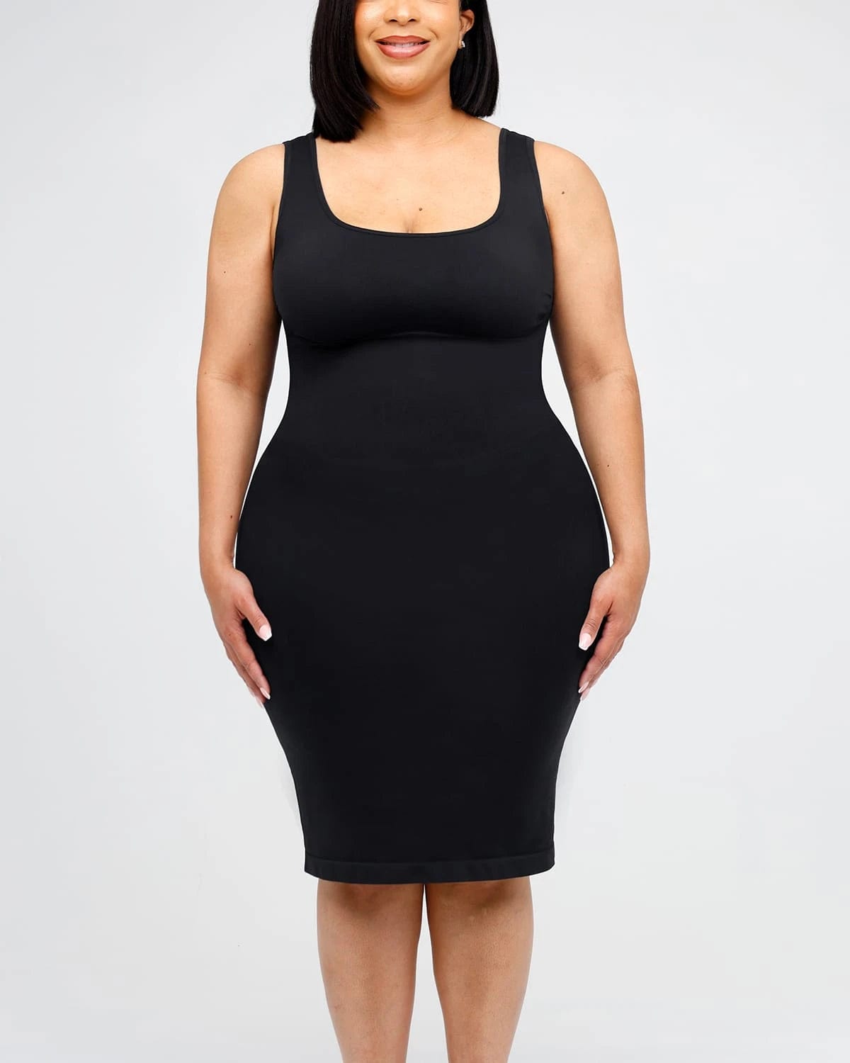 Plus Curve Midi Shaping Dress