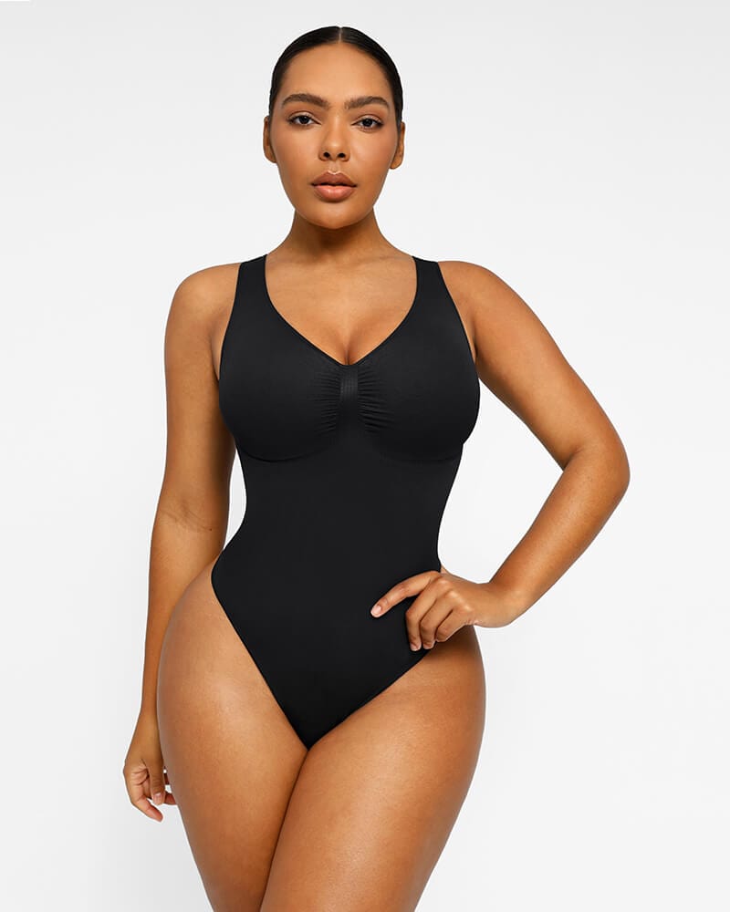 SHAPELLX Shapewear Bodysuit For Women Tummy Control Butt Lifting Shape Wear  Seamless Bodysuit Sculpting Thong Body Shaper, A3-black, XSmall-Small :  : Everything Else