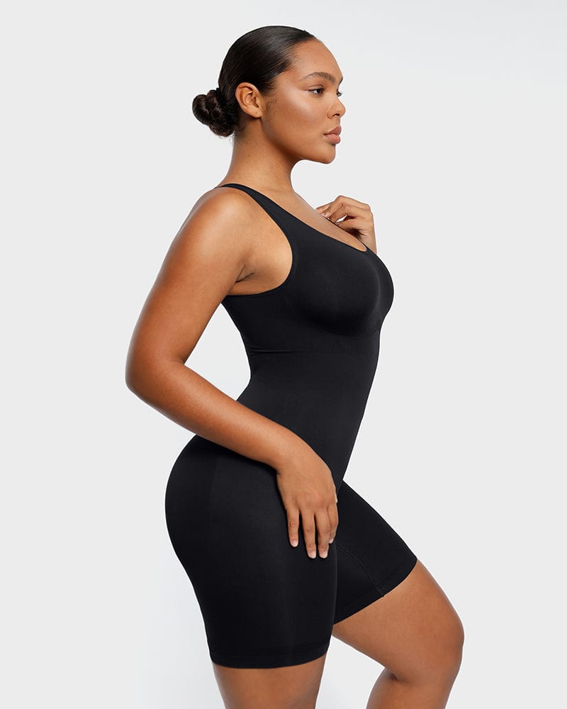 TopLLC Bodysuit for Women Tummy Control Shapewear Seamless Romper  Sleeveless Round Neck Body Suits Tank Tops 