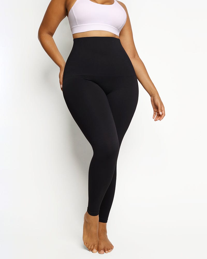 Black Next Active Sports Tummy Control High Waisted Full Length Sculpting  Leggings