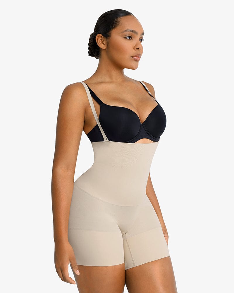 SHAPELLX Seamless High Waist Shaping Shorts Women's Tummy Control Thigh  Control Butt Lift Shapewear with Removable Straps : : Clothing,  Shoes
