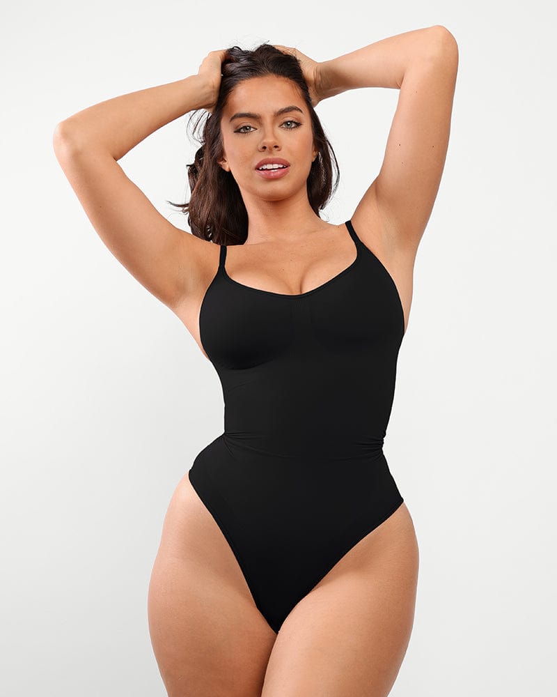 SHAPELLX Seamless Shapewear Bodysuit Tummy Control For Women Full Bust Faja  Body Shaper Butt Lifter Thigh Trimmer Bodysuits, A1-black, X-Small/Small :  : Everything Else