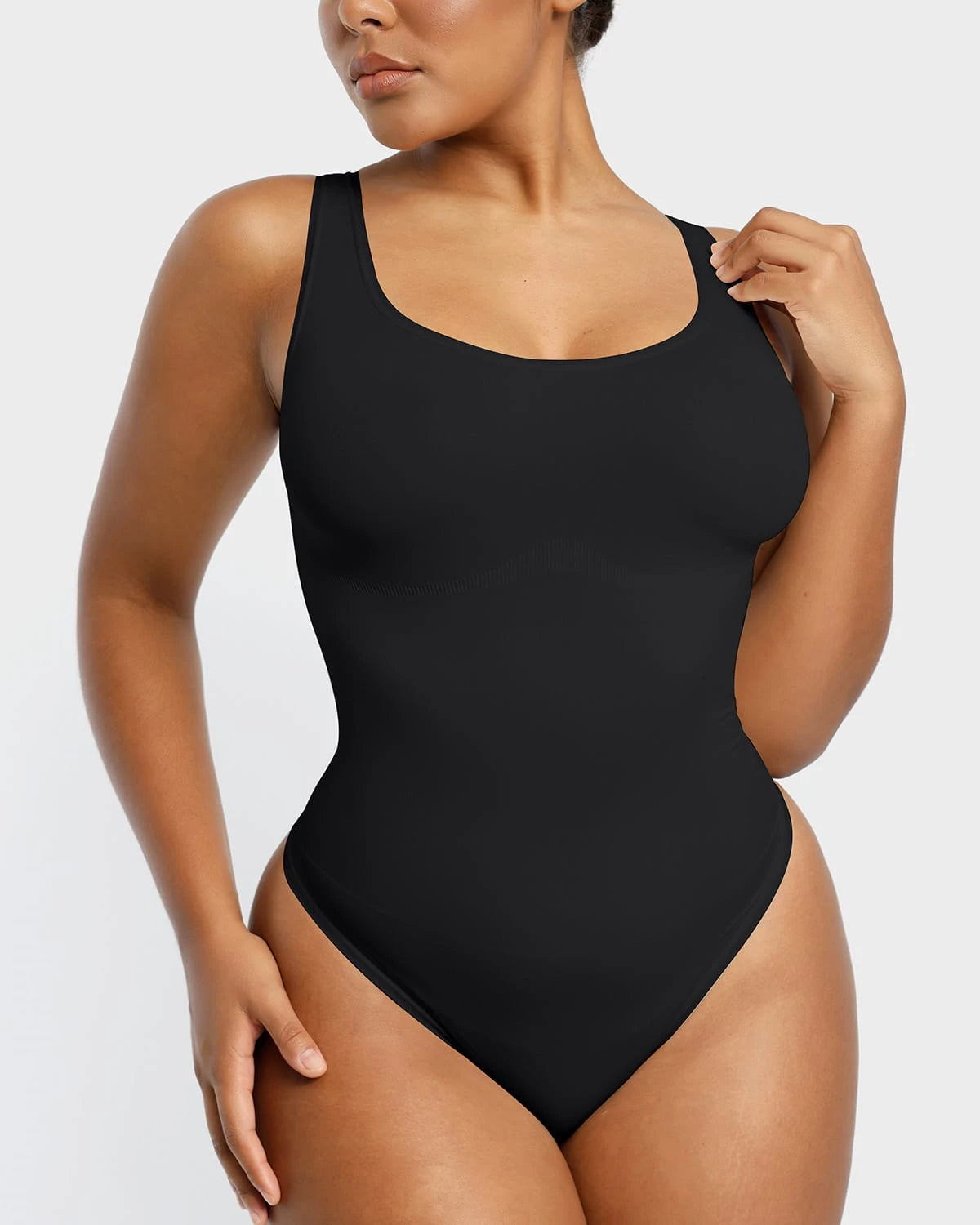 PowerConceal™ Scoop Tank Thong Bodysuit