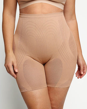 Fashion (Nude)Seamless Slip Shorts Women Panties Shapewear Thigh Slimmer  High Waist Tummy Control Body Shaper Nude Shaping Underwear Summer SCH