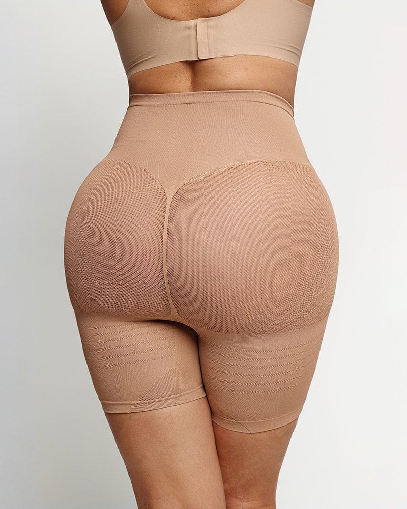 BELLA MICHELL Butt Lifting Shapewear, Super High Waisted Body Shaper Shorts  with Zipper, Shapewear for Women Tummy Control, Beige, Small : :  Clothing, Shoes & Accessories