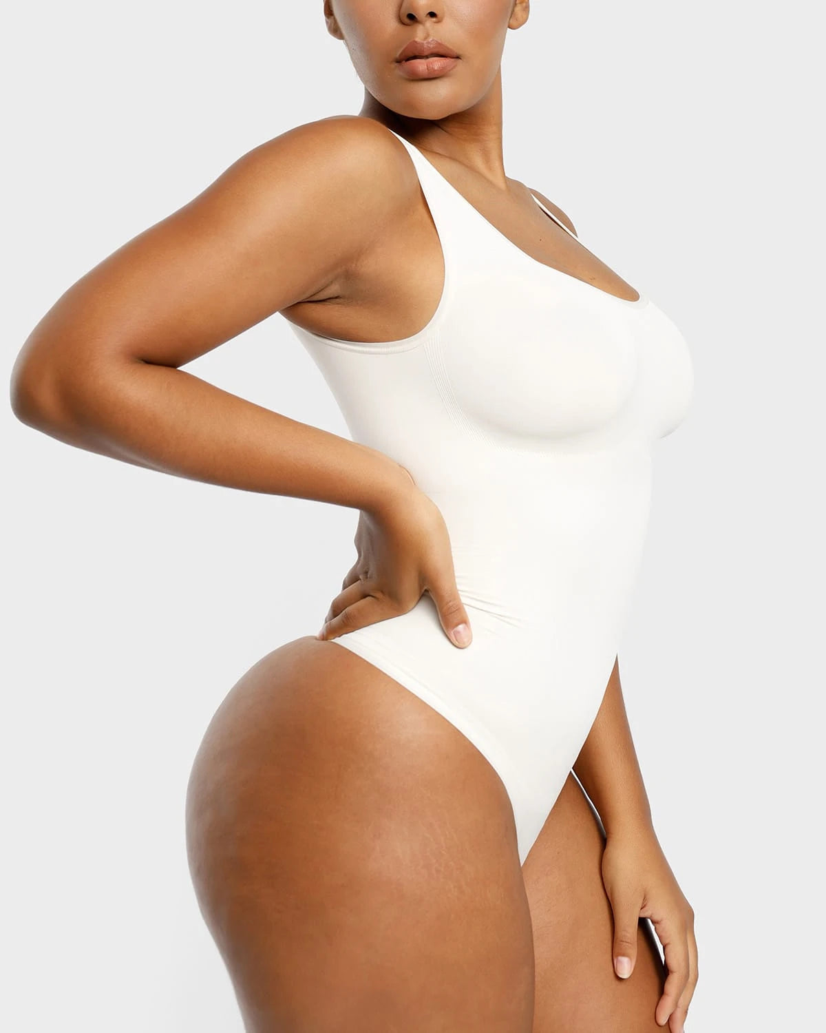 Scoop Tank Thong Bodysuit