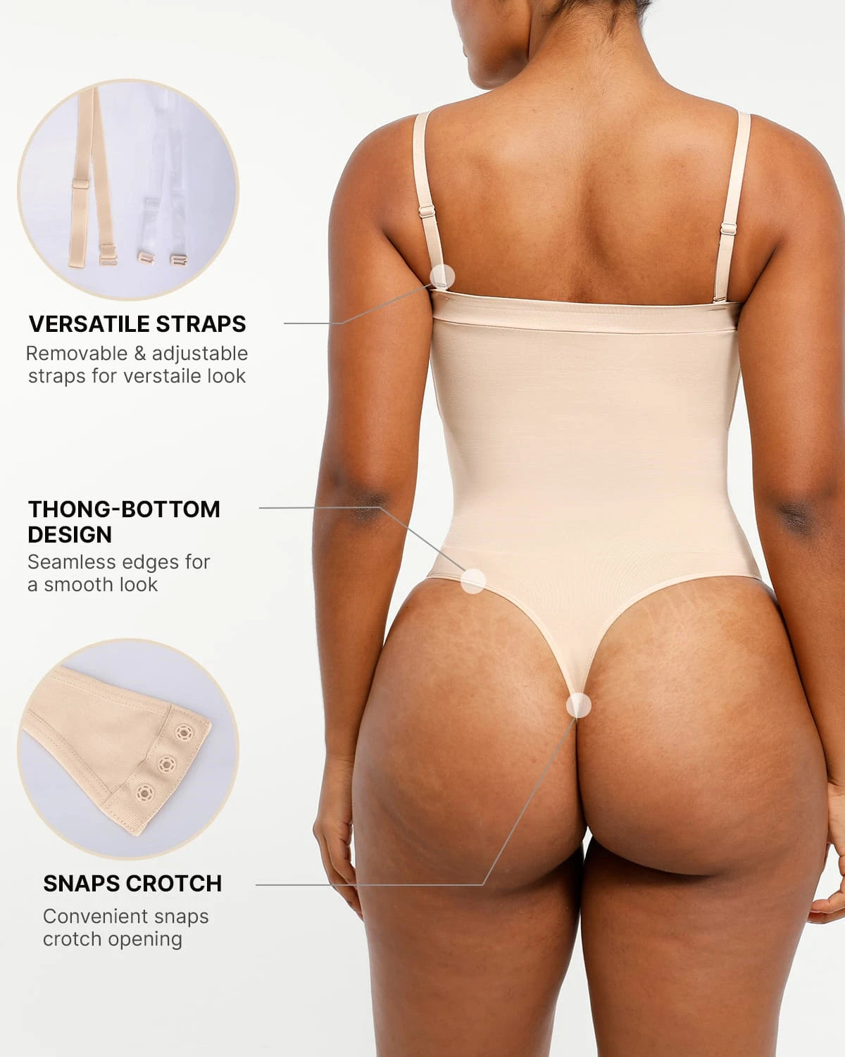 Seamless Sculpt Strapless Thong Bodysuit