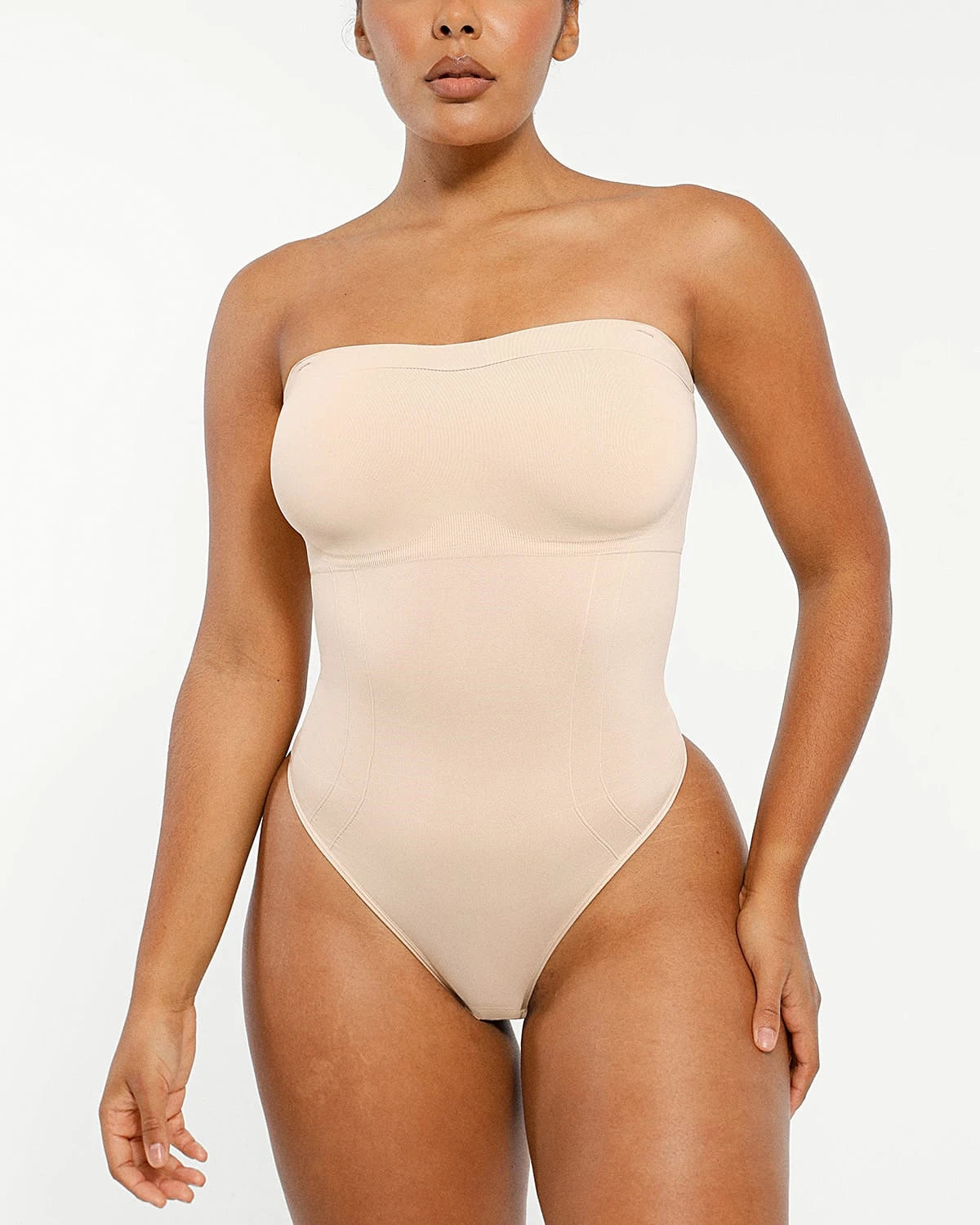 Seamless Sculpt Strapless Thong Bodysuit