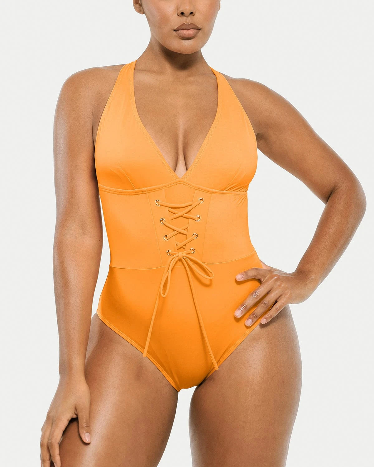 Smart Sculpt Plunge Corset Shaping Swimsuit