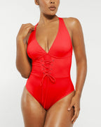 Smart Sculpt Plunge Corset Shaping Swimsuit