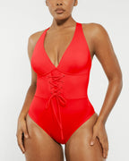 Smart Sculpt Plunge Corset Shaping Swimsuit