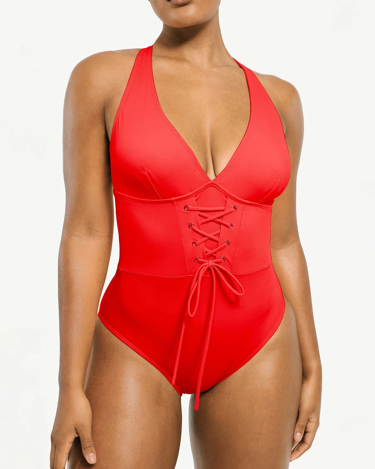 Smart Sculpt Plunge Corset Shaping Swimsuit