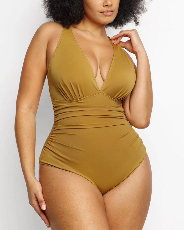 Smart Sculpt Plunge Cutout Swimsuit